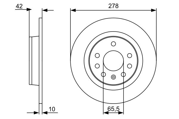 BOSCH 0 986 479 515 Brake Disc