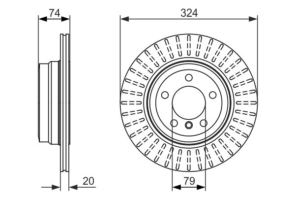 BOSCH 0 986 479 671 Brake Disc