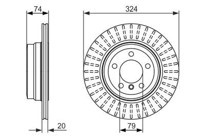 Brake Disc BOSCH 0 986 479 671