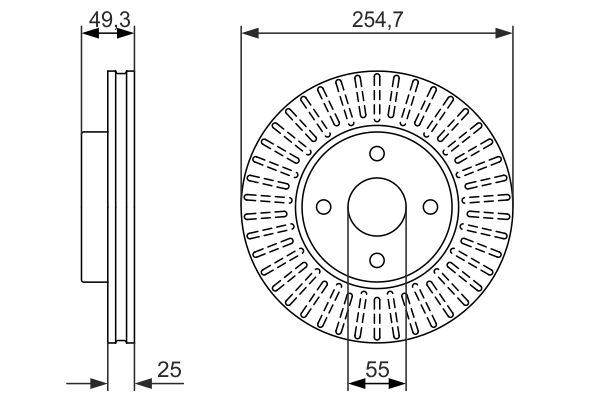 BOSCH 0 986 479 935 Brake Disc