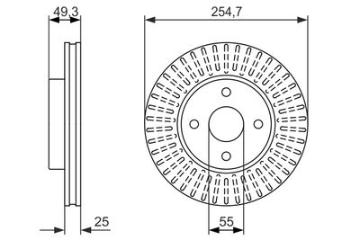 Brake Disc BOSCH 0 986 479 935