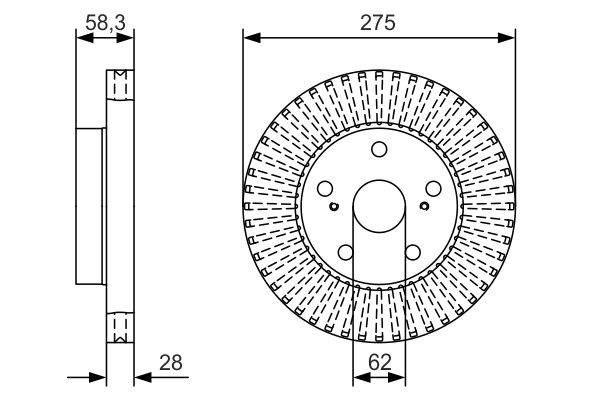 BOSCH 0 986 479 A97 Brake Disc