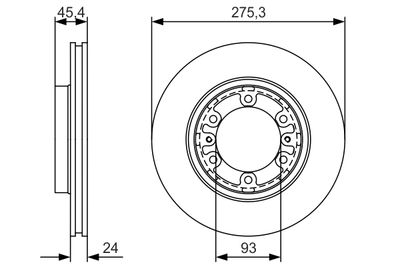 Brake Disc BOSCH 0 986 479 R40