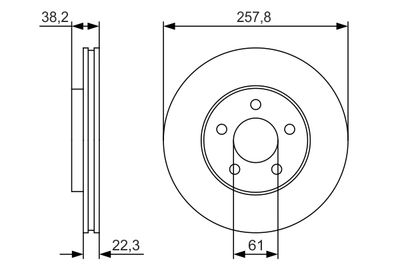 Brake Disc BOSCH 0 986 479 R56