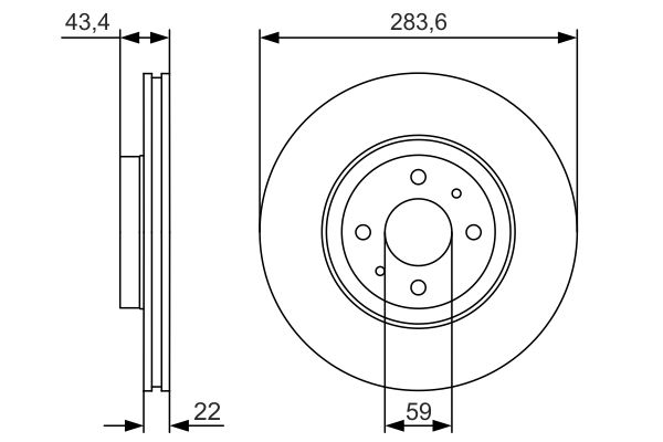 BOSCH 0 986 479 S01 Brake Disc