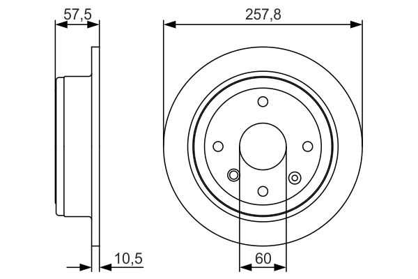 BOSCH 0 986 479 S08 Brake Disc