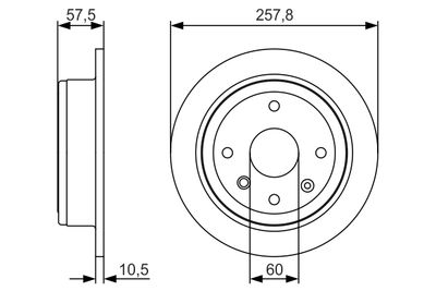 Brake Disc BOSCH 0 986 479 S08