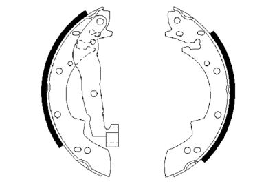 Brake Shoe Set BOSCH 0 986 487 076