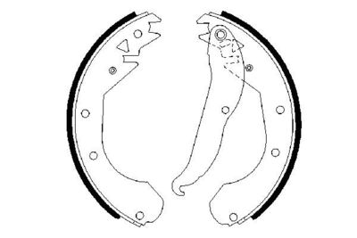 Brake Shoe Set BOSCH 0 986 487 201