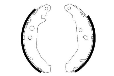 Brake Shoe Set BOSCH 0 986 487 228