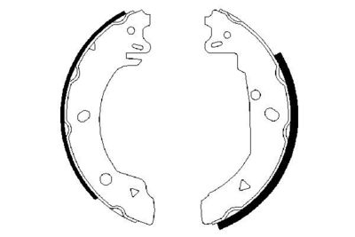 Brake Shoe Set BOSCH 0 986 487 229