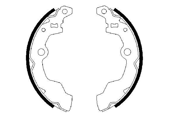BOSCH 0 986 487 269 Brake Shoe Set
