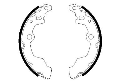 Brake Shoe Set BOSCH 0 986 487 269