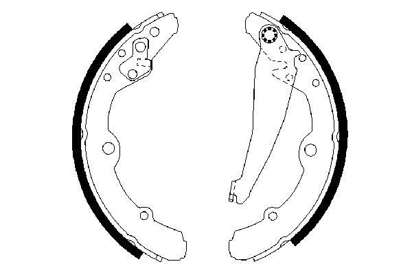 BOSCH 0 986 487 276 Brake Shoe Set