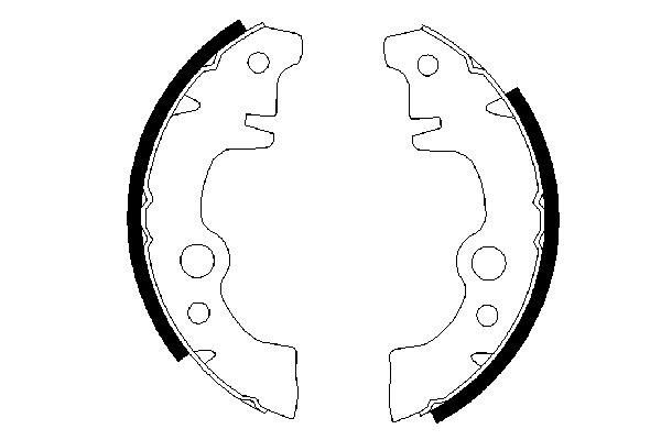 BOSCH 0 986 487 283 Brake Shoe Set