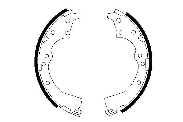 BOSCH 0 986 487 290 Brake Shoe Set