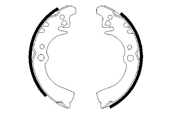 BOSCH 0 986 487 307 Brake Shoe Set