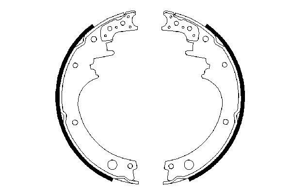 BOSCH 0 986 487 316 Brake Shoe Set