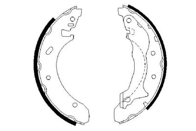 Brake Shoe Set BOSCH 0 986 487 330