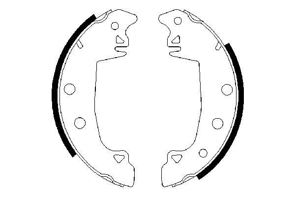 BOSCH 0 986 487 336 Brake Shoe Set