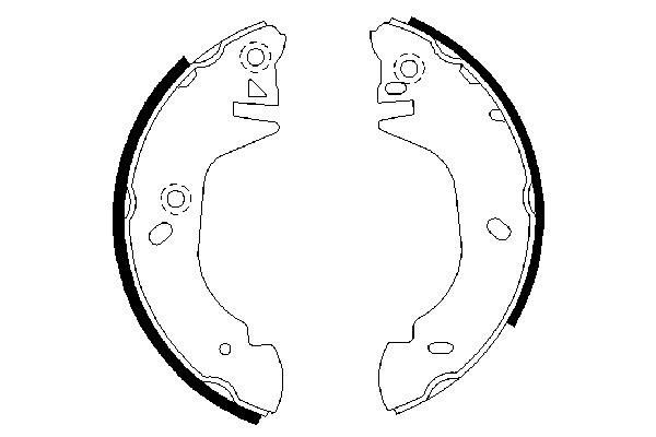 BOSCH 0 986 487 358 Brake Shoe Set