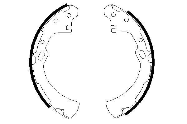 BOSCH 0 986 487 369 Brake Shoe Set