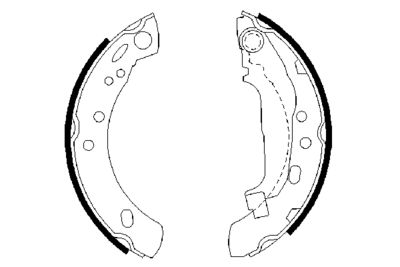 Brake Shoe Set BOSCH 0 986 487 391