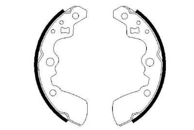Brake Shoe Set BOSCH 0 986 487 430