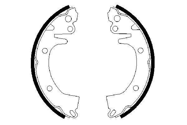 BOSCH 0 986 487 462 Brake Shoe Set