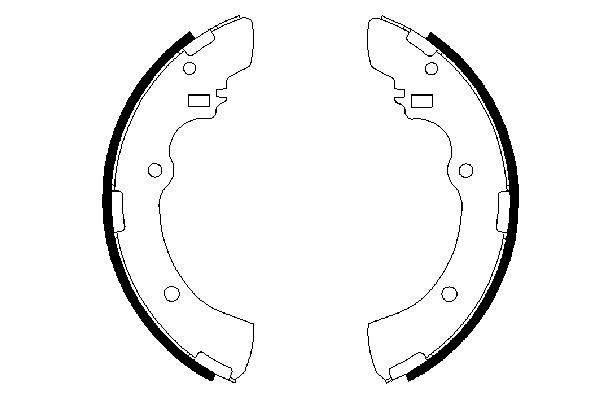 BOSCH 0 986 487 479 Brake Shoe Set