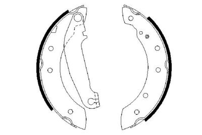 Brake Shoe Set BOSCH 0 986 487 485