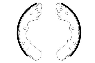 Brake Shoe Set BOSCH 0 986 487 526