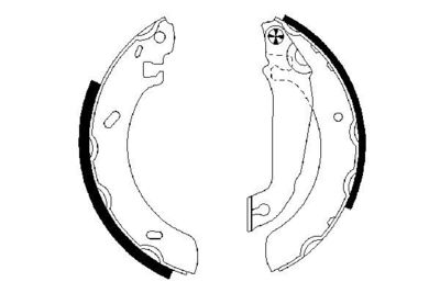 Brake Shoe Set BOSCH 0 986 487 537