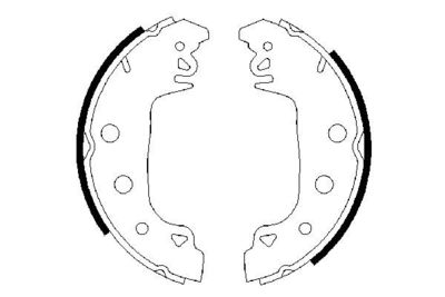 Brake Shoe Set BOSCH 0 986 487 546