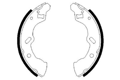Brake Shoe Set BOSCH 0 986 487 587