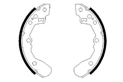 Brake Shoe Set BOSCH 0 986 487 591