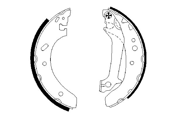 BOSCH 0 986 487 674 Brake Shoe Set