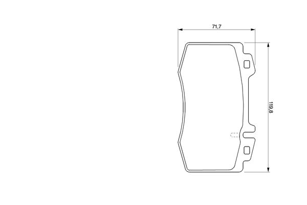 BOSCH 0 986 494 012 Brake Pad Set, disc brake