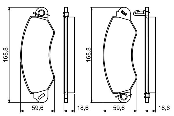 BOSCH 0 986 494 300 Brake Pad Set, disc brake