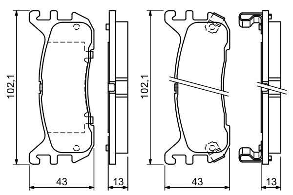 BOSCH 0 986 494 341 Brake Pad Set, disc brake
