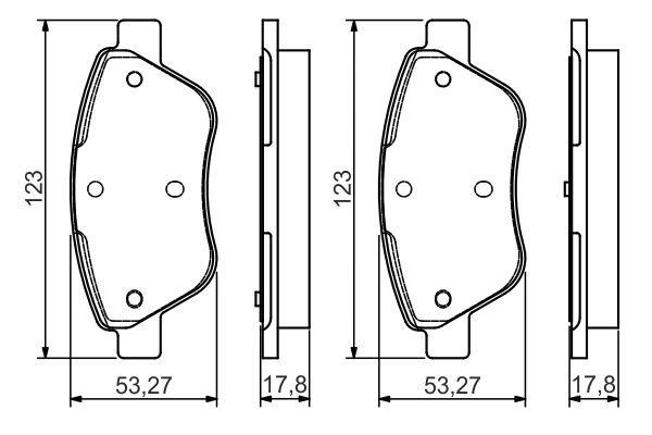 BOSCH 0 986 495 102 Brake Pad Set, disc brake