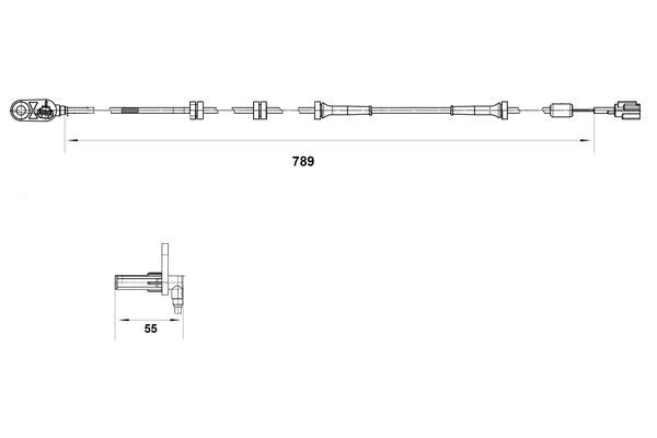 BOSCH 0 265 007 465 Sensor, wheel speed