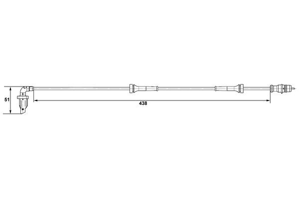 BOSCH 0 265 007 583 Sensor, wheel speed