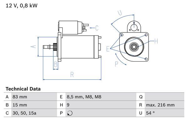 BOSCH 0 986 013 590 Starter