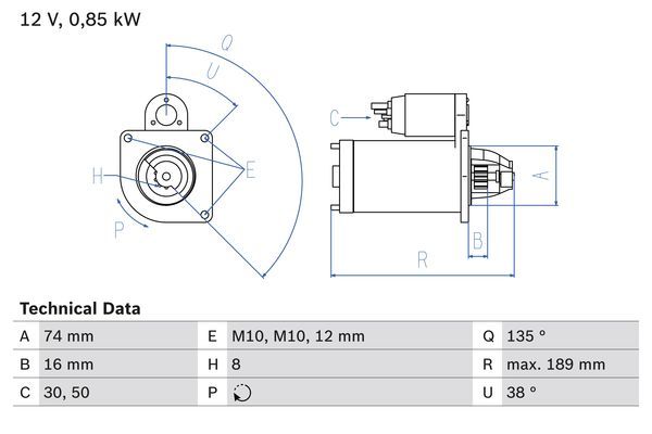 BOSCH 0 986 014 991 Starter