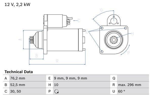 BOSCH 0 986 016 340 Starter