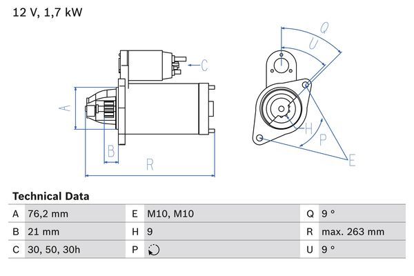 BOSCH 0 986 016 920 Starter