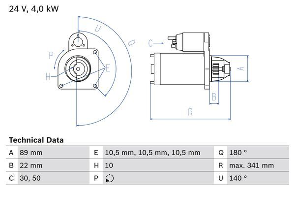 BOSCH 0 986 017 880 Starter