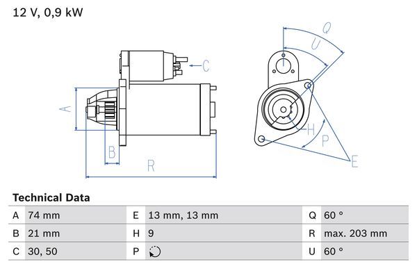 BOSCH 0 986 018 840 Starter