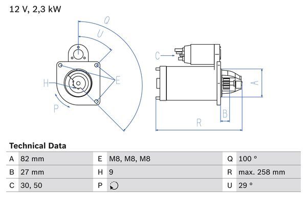 BOSCH 0 986 018 950 Starter